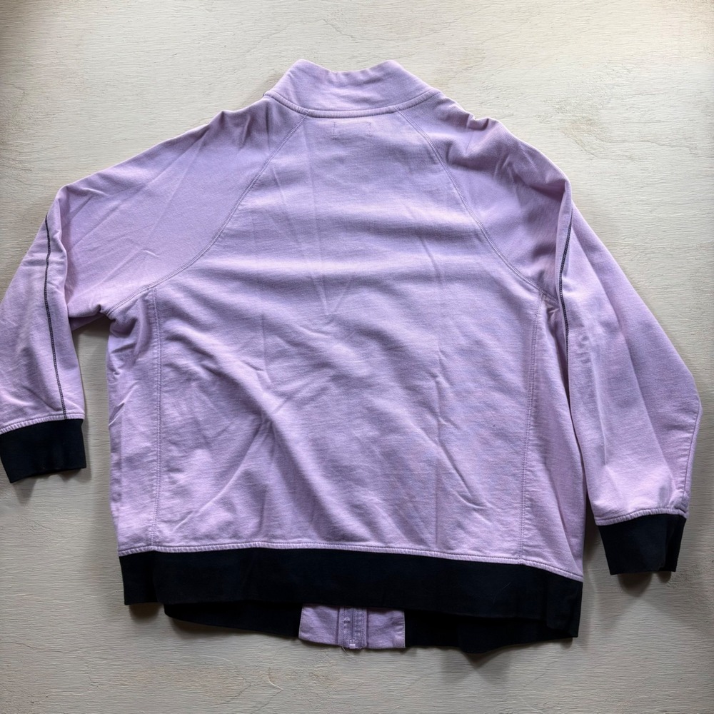 New York Laundry Womens 2X Track Jacket Violet Lilac Full Zip Streetwear Y2K